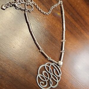 Elegant Brighton Silver Scribble Necklace